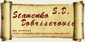 Stamenko Dobrišerović vizit kartica